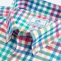 A-List Check Sport Shirt in Fire by Southern Tide - Country Club Prep