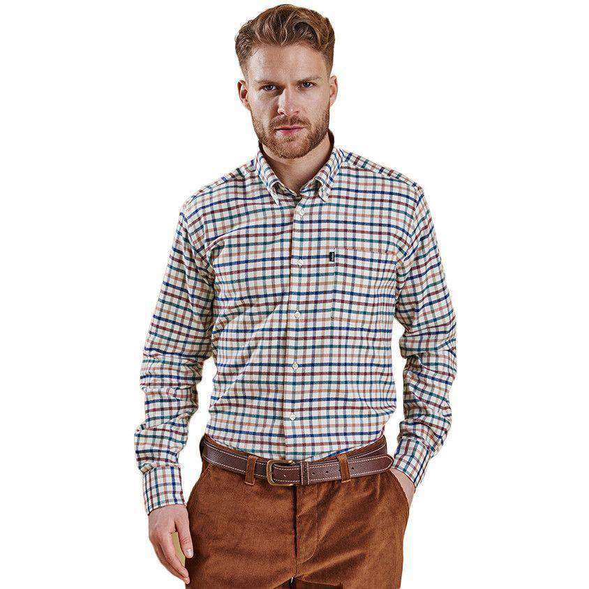 Albert Tailored Fit Button Down in Copper by Barbour - Country Club Prep