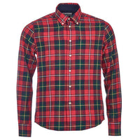 Alvin Tailored Fit Button Down in Rich Red by Barbour - Country Club Prep