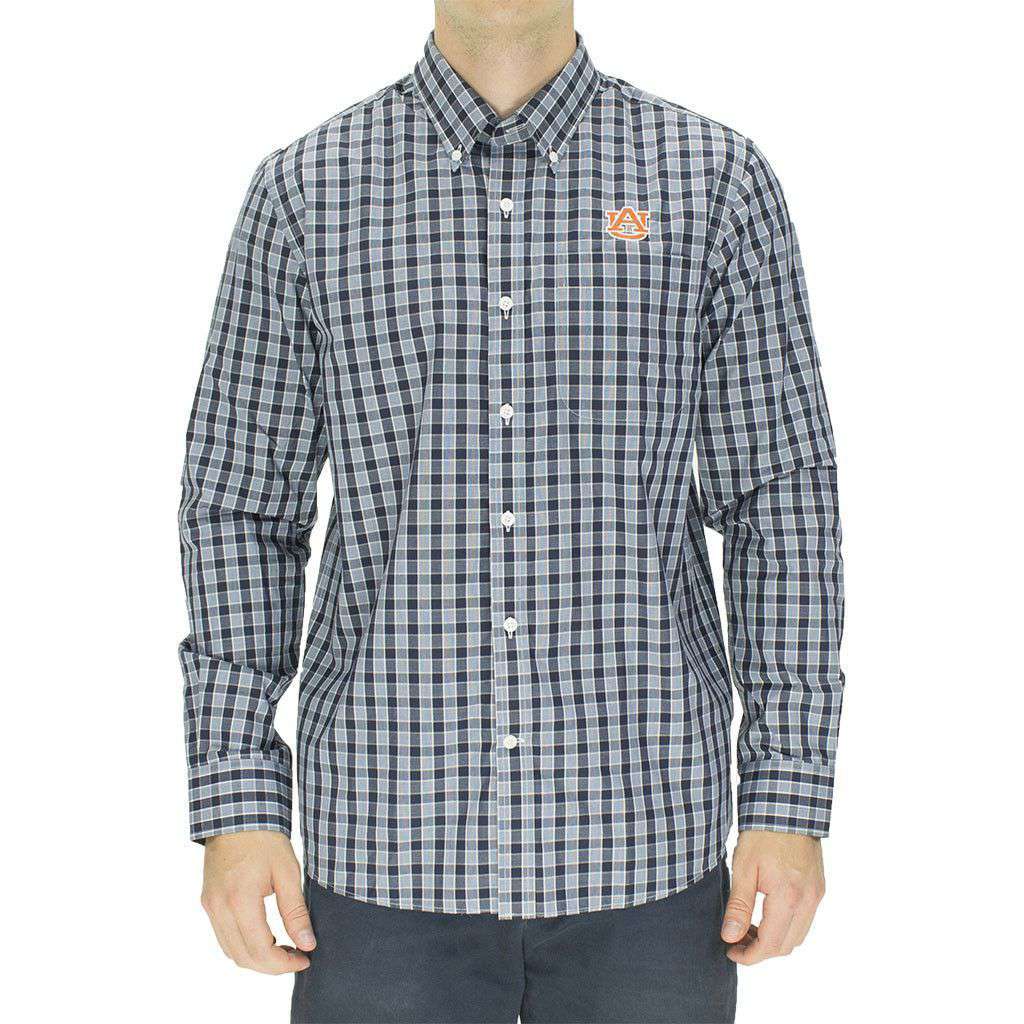 Auburn Button Down in Discovery Park Plaid by Cutter & Buck - Country Club Prep