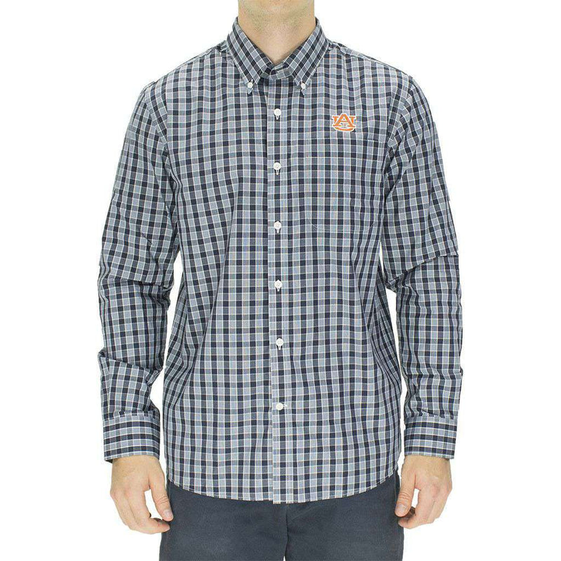 Auburn Button Down in Discovery Park Plaid by Cutter & Buck - Country Club Prep