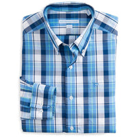 Auto Pilot Plaid Classic Sport Shirt in Charting Blue by Southern Tide - Country Club Prep