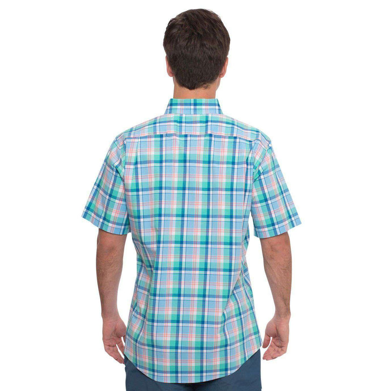 Baytowne Plaid Cotton Club Shirt in Snorkel Blue by The Southern Shirt Co. - Country Club Prep