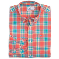 Beaufain Plaid Sport Shirt in Sunset by Southern Tide - Country Club Prep