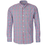Bibury Regular Fit Button Down in Plum by Barbour - Country Club Prep