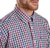 Bibury Regular Fit Button Down in Plum by Barbour - Country Club Prep