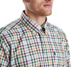 Bibury Tailored Fit Button Down in Olive by Barbour - Country Club Prep