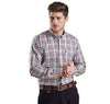 Bibury Tailored Fit Button Down in Red by Barbour - Country Club Prep
