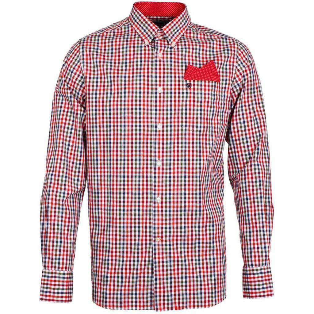 Blackbrook Shirt in Pillar Box Red by Barbour - Country Club Prep