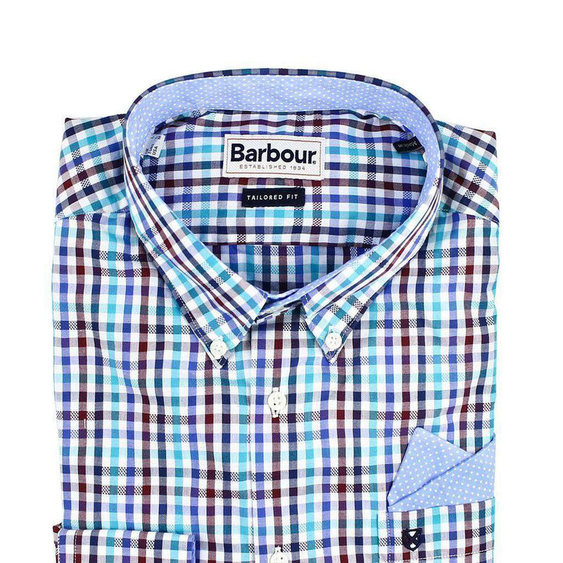 Blackbrook Tailored Shirt in Navy by Barbour - Country Club Prep