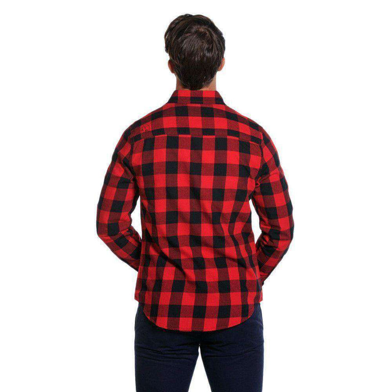 excitation atomar kanal The Normal Brand Brushed Buffalo Button Down Shirt in Red & Black – Country  Club Prep