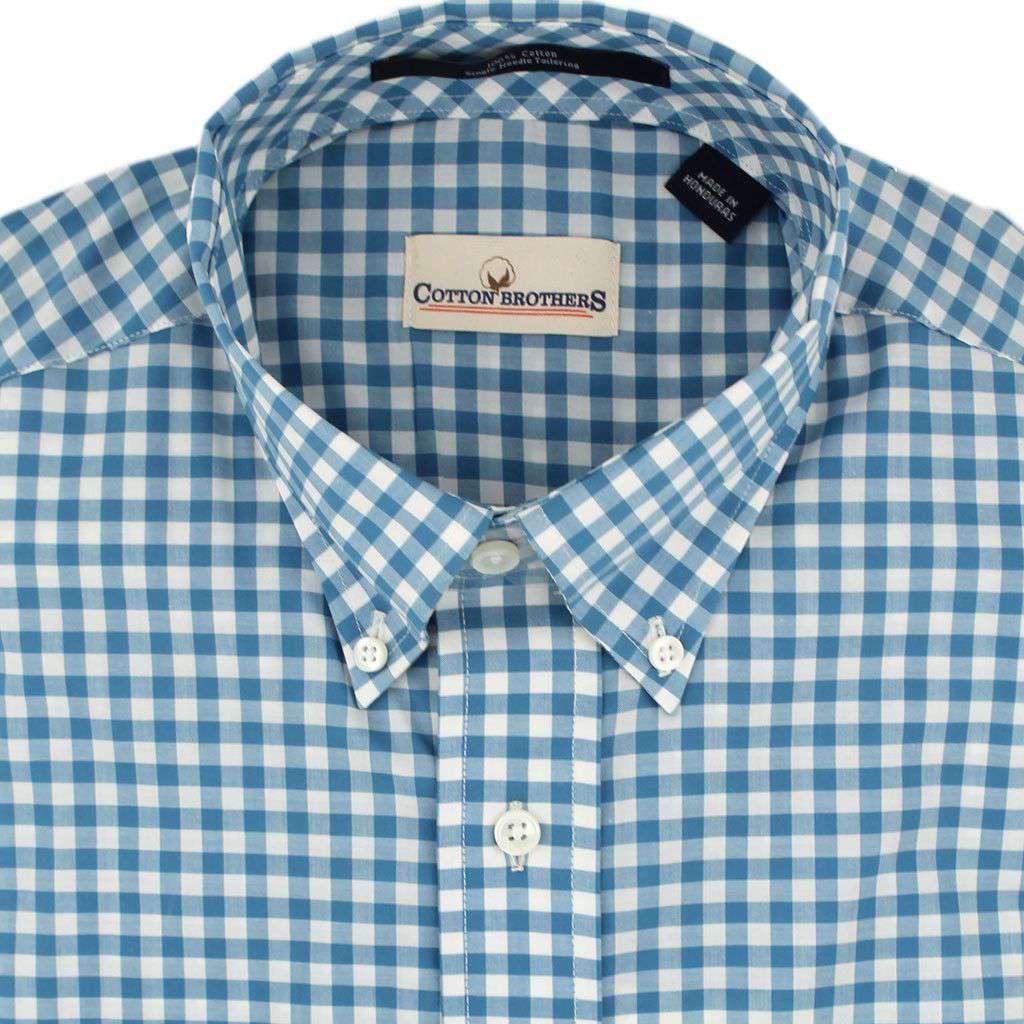 Button Down in Blue Gingham by Cotton Brothers - Country Club Prep
