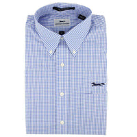 Button Down in Blue Mini Gingham by Country Club Prep - Country Club Prep