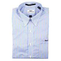 Button Down in Blue Standard Gingham by Country Club Prep - Country Club Prep
