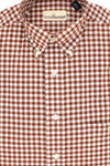 Button Down in Crimson Small Gingham by Cotton Brothers - Country Club Prep