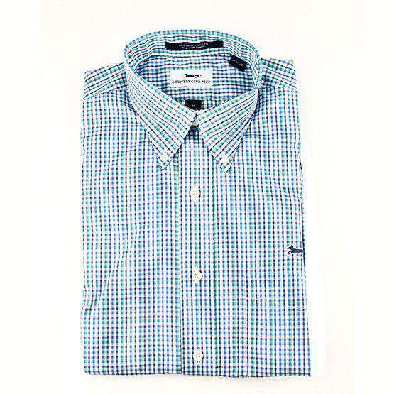 Button Down in Green & Blue Plaid by Country Club Prep - Country Club Prep
