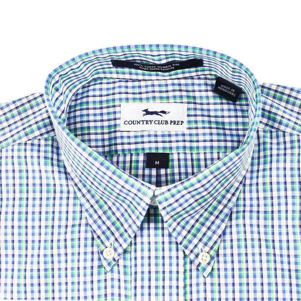 Button Down in Green & Blue Plaid by Country Club Prep - Country Club Prep