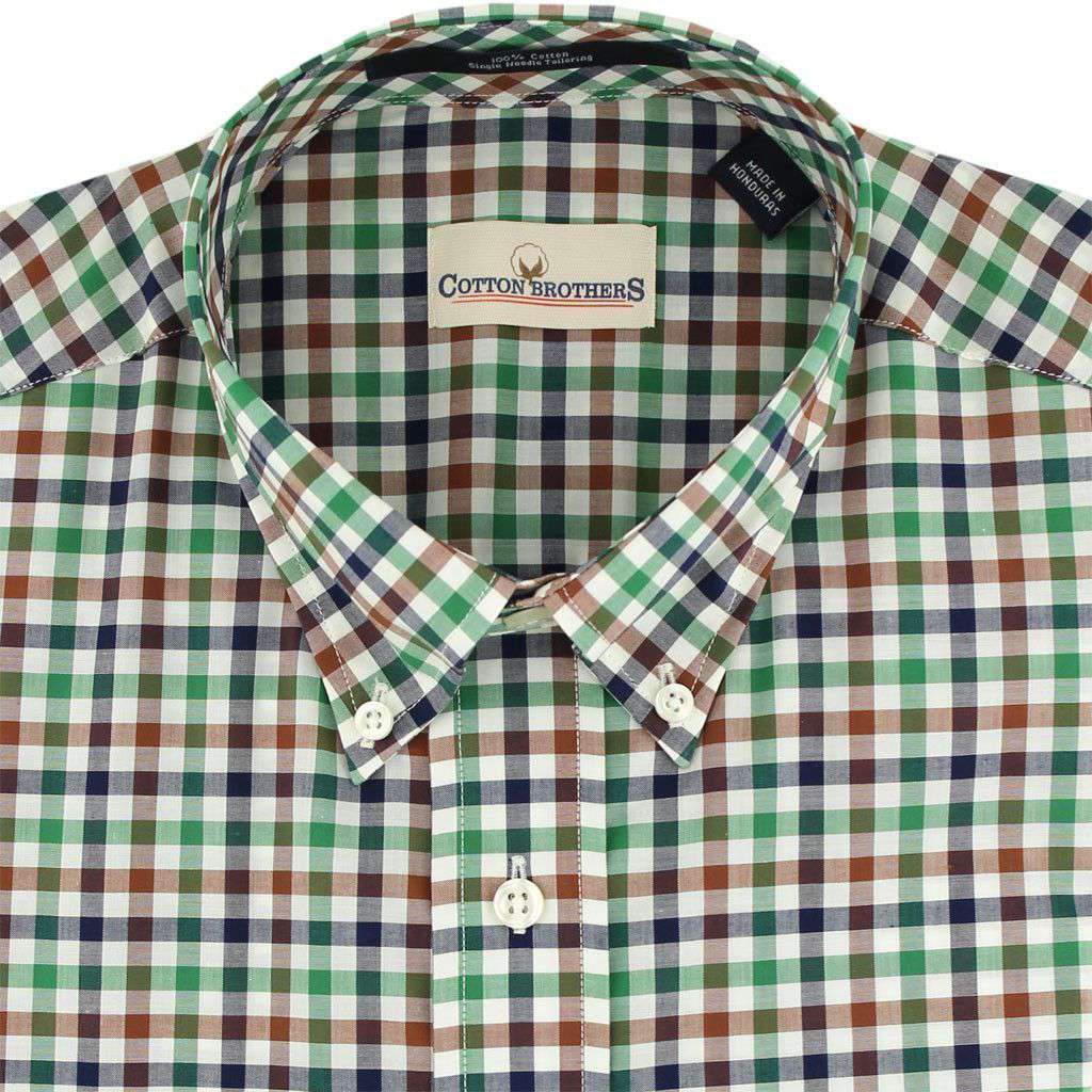 Cotton Brothers Button Down in Hunter Multi-Gingham – Country Club Prep