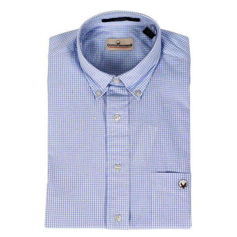 Button Down in Light Blue Seersucker by Cotton Brothers - Country Club Prep
