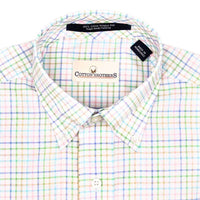 Button Down in Multi Pastel Tattersall by Cotton Brothers - Country Club Prep