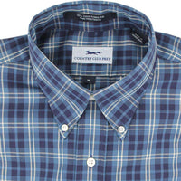 Button Down in Navy Multi Plaid by Country Club Prep - Country Club Prep