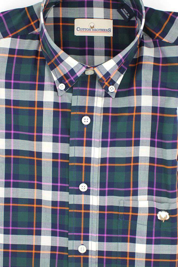 Button Down in Navy Plaid by Cotton Brothers - Country Club Prep