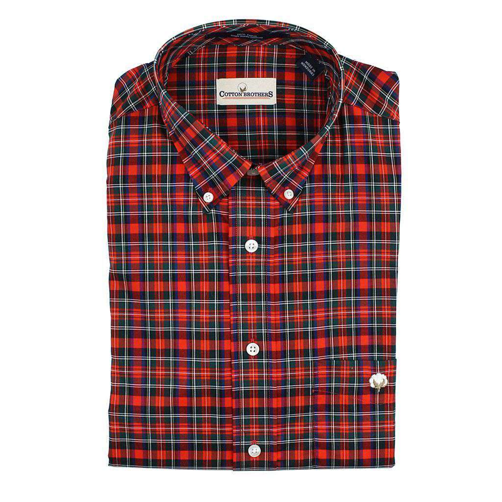 Button Down in Red Plaid by Cotton Brothers - Country Club Prep