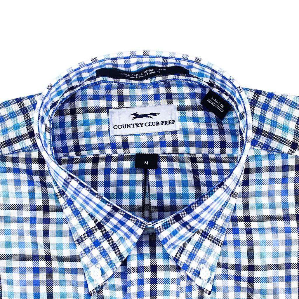 Button Down Navy & Blue Check by Country Club Prep - Country Club Prep