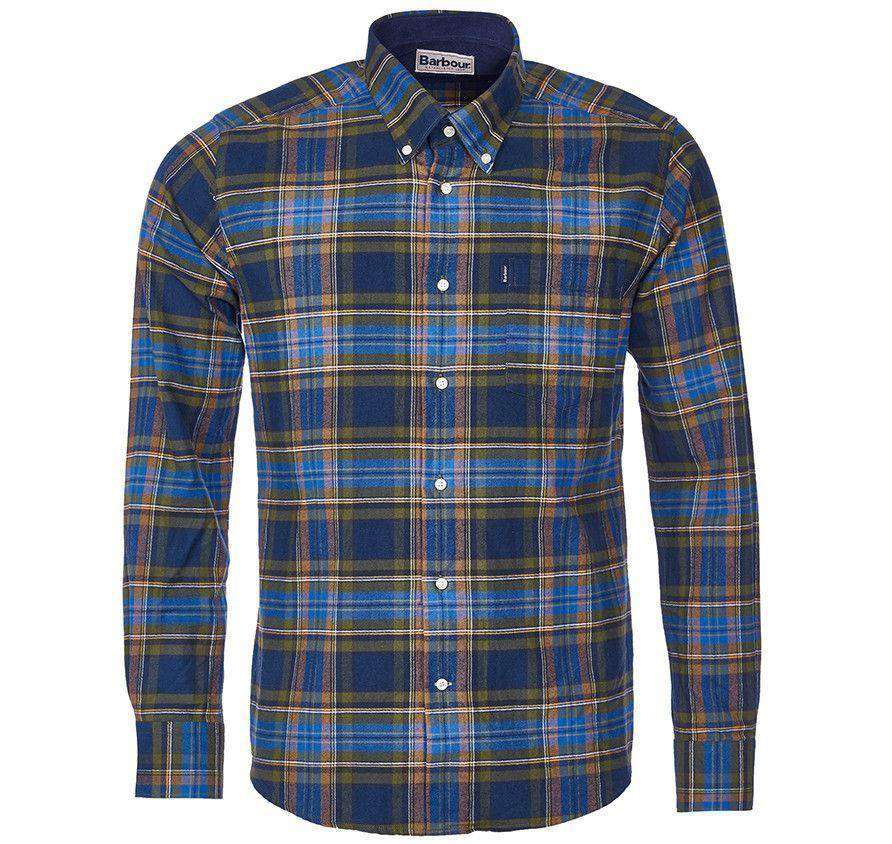 Castlebay Regular Fit Button Down in Bright Blue by Barbour - Country Club Prep