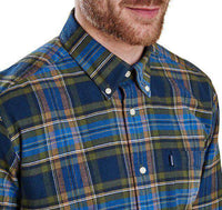 Castlebay Tailored Fit Button Down in Bright Blue by Barbour - Country Club Prep