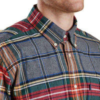 Castlebay Tailored Fit Button Down in Grey Marl by Barbour - Country Club Prep