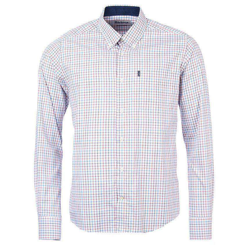 Charles Tailored Fit Button Down in Chili Red by Barbour - Country Club Prep
