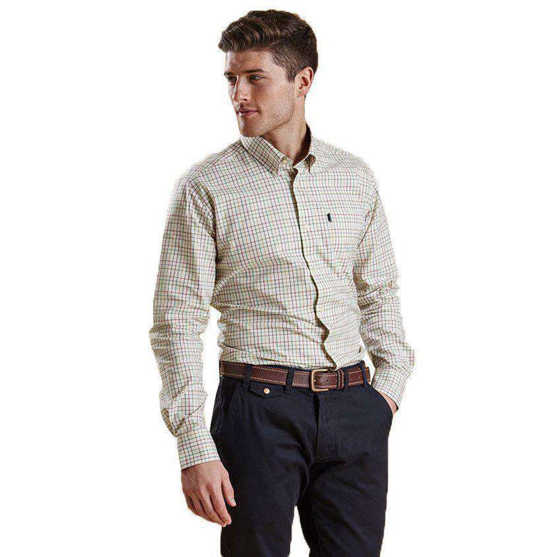 Charles Tailored Fit Button Down in Lawn by Barbour - Country Club Prep