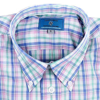 Chase Long Sleeve Button Down Shirt in Turks Plaid by Castaway Clothing - Country Club Prep