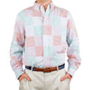 Chase Long Sleeve Shirt in Muti-Color Patchwork Seersucker by Castaway Clothing - Country Club Prep