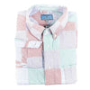 Chase Long Sleeve Shirt in Muti-Color Patchwork Seersucker by Castaway Clothing - Country Club Prep