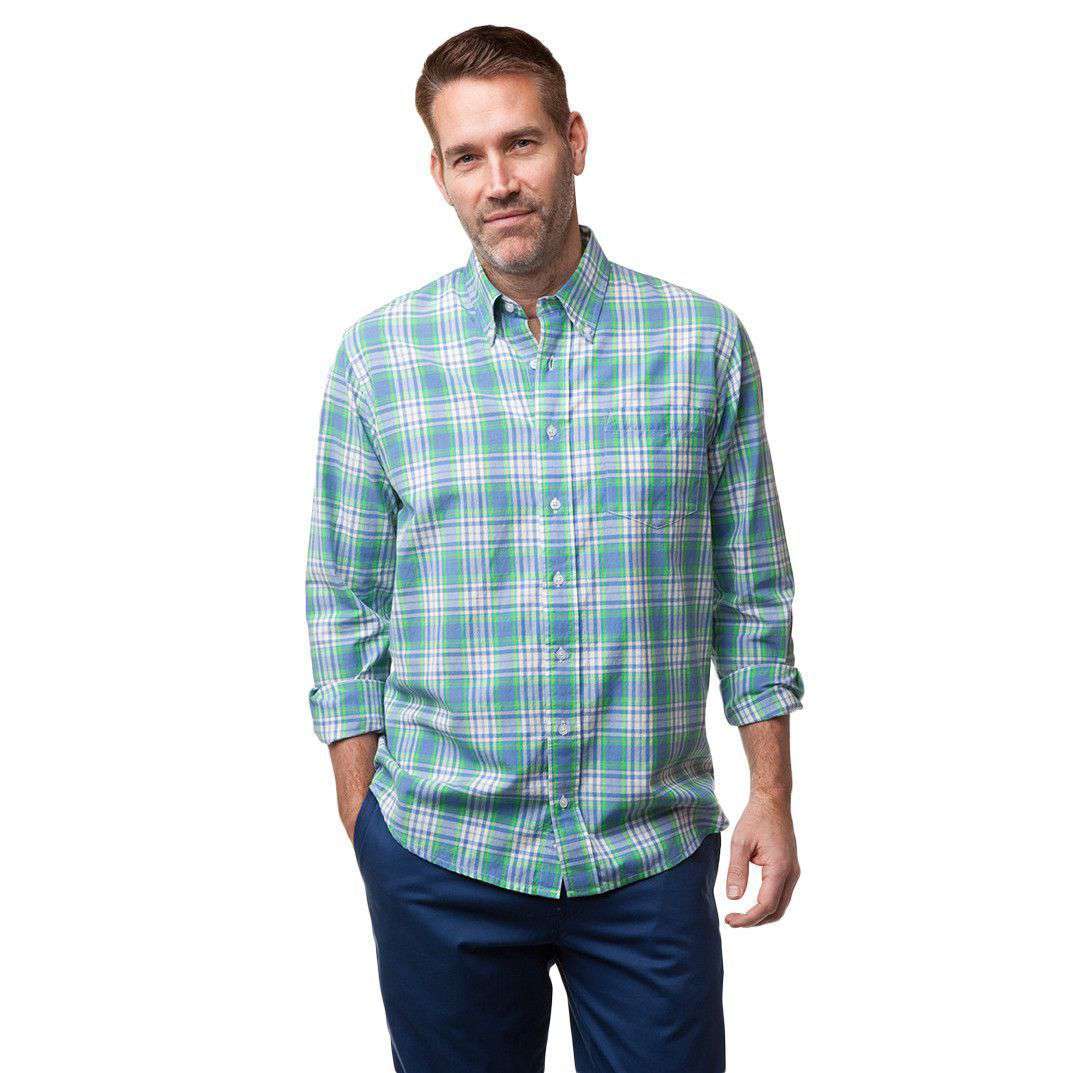 Chase Sport Shirt in Seaview Madras by Castaway Clothing - Country Club Prep