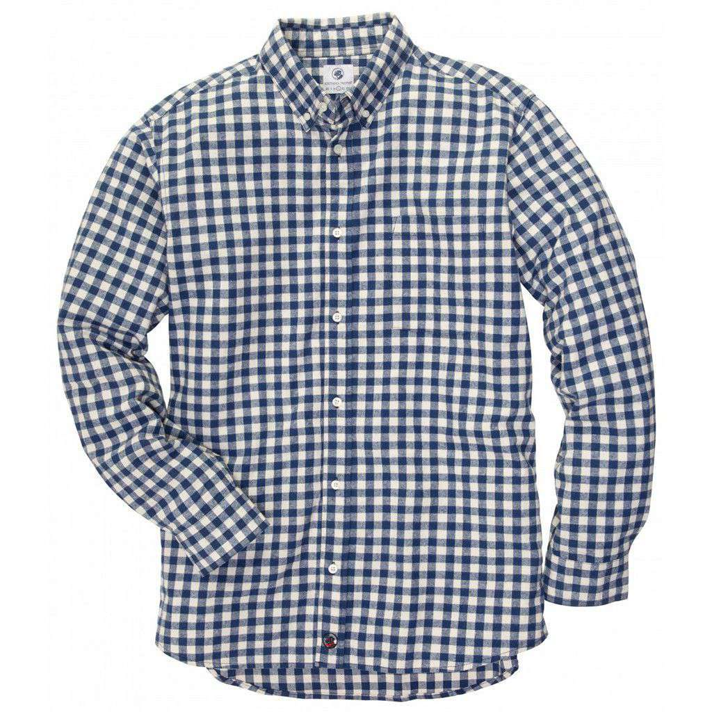 Chasteen Southern Shirt in Blue & White Plaid by Southern Proper - Country Club Prep