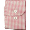 Classic Straight Wharf Shirt Pink Rose Gingham by Castaway Clothing - Country Club Prep