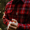 Conrad Button Down Shirt in Red & Grey by The Normal Brand - Country Club Prep