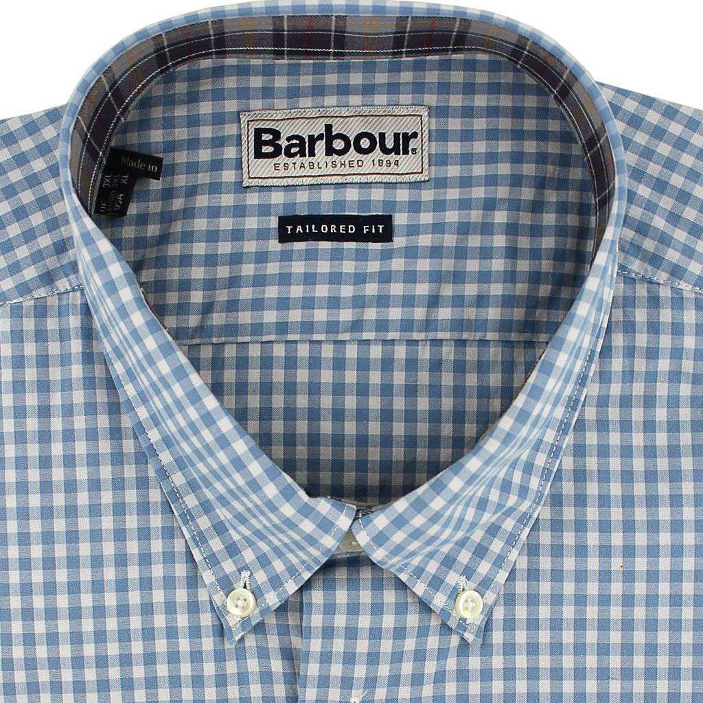 Country Gingham Shirt in Sky Blue by Barbour - Country Club Prep