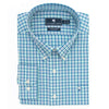 Crawford Plaid Cotton Club Shirt in Regatta Blue by The Southern Shirt Co. - Country Club Prep