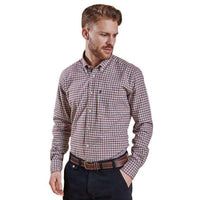 Dalby Tailored Fit Button Down in Red by Barbour - Country Club Prep