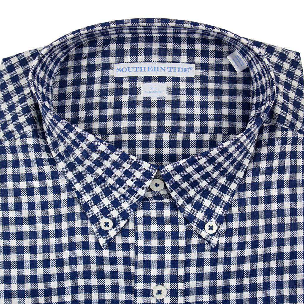 District Check Sport Shirt in Classic Blue by Southern Tide - Country Club Prep