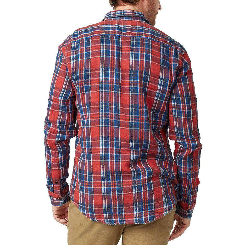 Doublecloth Shirt in Red Farmer Plaid by Faherty - Country Club Prep