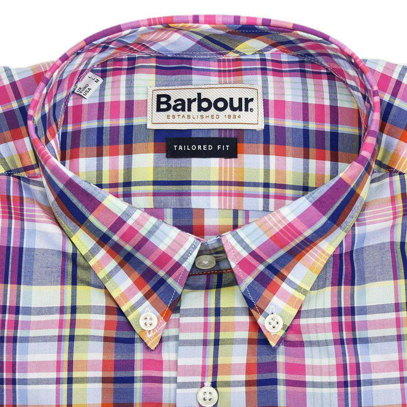 Douglas Tailored Fit Button Down in Candy Pink by Barbour - Country Club Prep