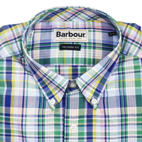 Douglas Tailored Fit Button Down in Lawn Green by Barbour - Country Club Prep