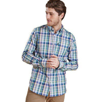 Douglas Tailored Fit Button Down in Lawn Green by Barbour - Country Club Prep