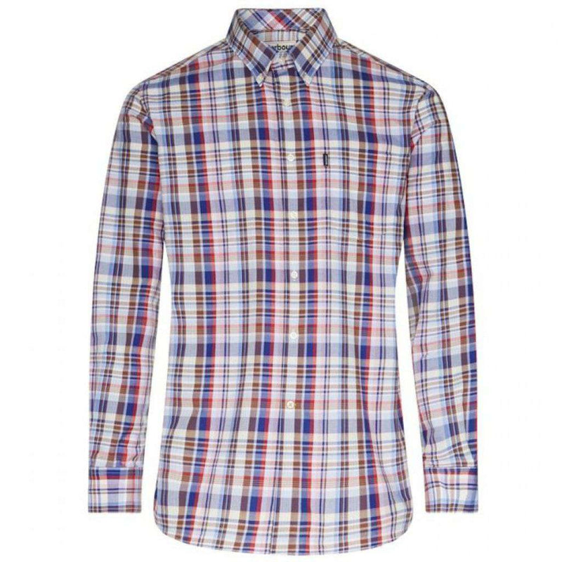 Douglas Tailored Fit Button Down in Rustic Plaid by Barbour - Country Club Prep