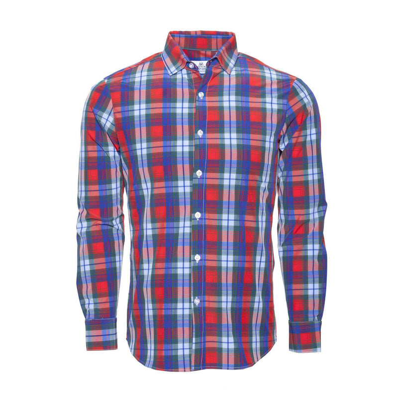 Eastman Dress Shirt in Multi Plaid by Mizzen + Main - Country Club Prep